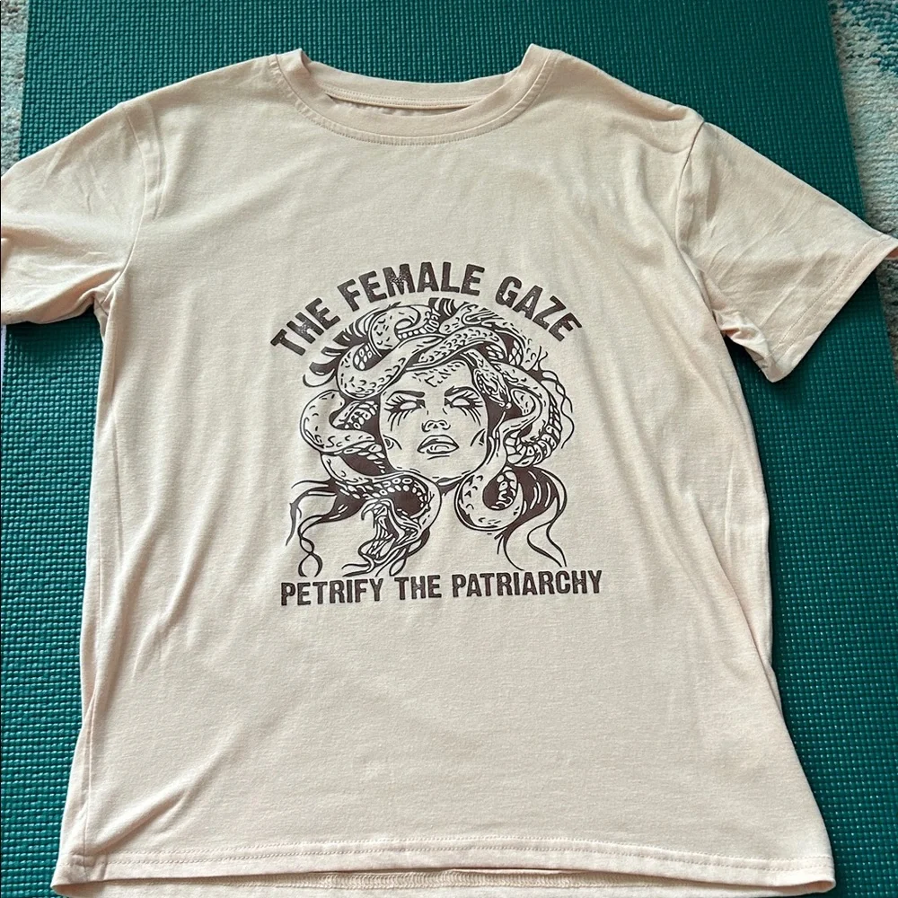 Medusa/feminist graphic tee